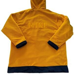 Nike Reversible Windbreaker Fleece vintage Jacket size Large Blue Yellow